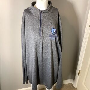 Men’s XL NBA Branded Memphis Grizzlies 1/4 Zip Long Sleeve Shirt